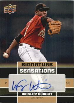 2010 Upper Deck - Signature Sensations #SS-WW Wesley Wright Front
