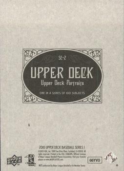 2010 Upper Deck - Portraits Gold #SE-2 Dan Haren Back