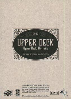 2010 Upper Deck - Portraits Gold #SE-70 Zach Duke Back