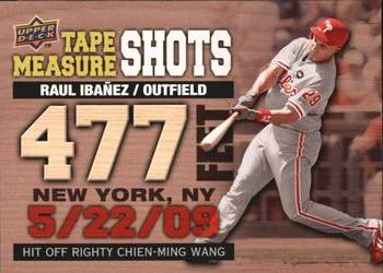 2010 Upper Deck - Tape Measure Shots #TMS-2 Raul Ibanez Front