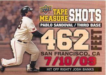 2010 Upper Deck - Tape Measure Shots #TMS-12 Pablo Sandoval Front