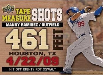 2010 Upper Deck - Tape Measure Shots #TMS-14 Manny Ramirez Front