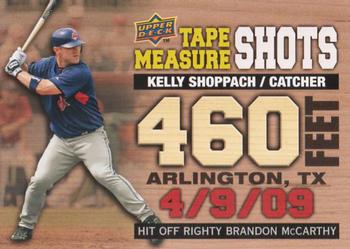 2010 Upper Deck - Tape Measure Shots #TMS-19 Kelly Shoppach Front