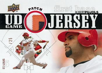 2010 Upper Deck - UD Game Jersey Patches #UDGP-AP Albert Pujols Front