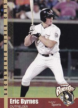 2002 MultiAd Sacramento River Cats #8 Eric Byrnes Front