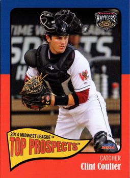 2014 Choice Midwest League Top Prospects #32 Clint Coulter Front
