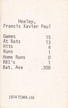 1974 TCMA 1934 St. Louis Cardinals #NNO Francis Healy Back
