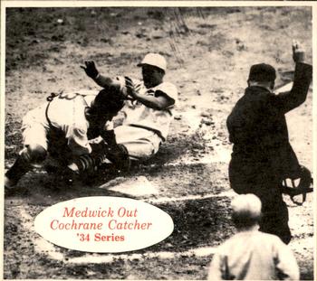 1974 TCMA 1934 St. Louis Cardinals #NNO Joe Medwick Out / Mickey Cochrane Catcher Front