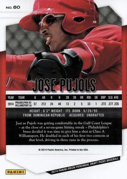 2014 Panini Prizm Perennial Draft Picks #80 Jose Pujols Back