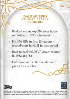 2015 Topps Tribute #56 Dale Murphy Back