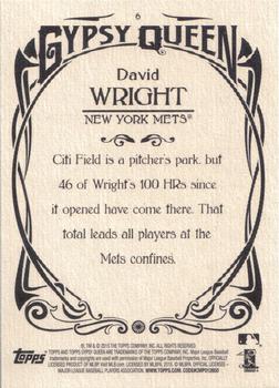 2015 Topps Gypsy Queen #6 David Wright Back