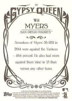 2015 Topps Gypsy Queen #28 Wil Myers Back