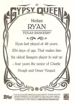 2015 Topps Gypsy Queen #35 Nolan Ryan Back