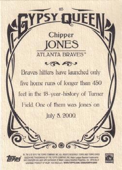 2015 Topps Gypsy Queen #115 Chipper Jones Back