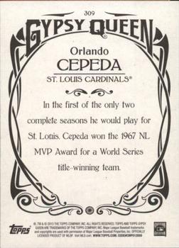2015 Topps Gypsy Queen #309 Orlando Cepeda Back