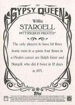 2015 Topps Gypsy Queen #313 Willie Stargell Back
