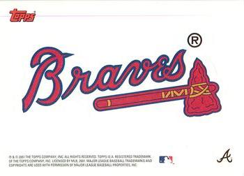 2002 Topps - Team Logo Stickers #NNO Atlanta Braves Front