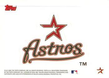 2002 Topps - Team Logo Stickers #NNO Houston Astros Front