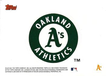 2002 Topps - Team Logo Stickers #NNO Oakland Athletics Front