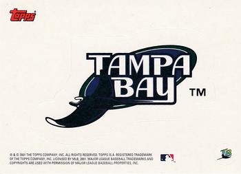 2002 Topps - Team Logo Stickers #NNO Tampa Bay Devil Rays Front