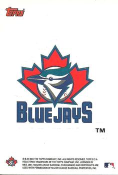 2002 Topps - Team Logo Stickers #NNO Toronto Blue Jays Front