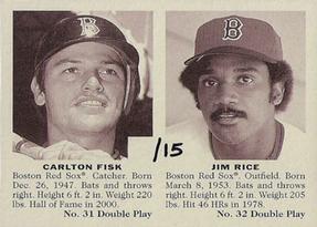 2007 Upper Deck Goudey - Double Play #31 Carlton Fisk / Jim Rice Front