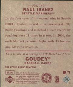 2007 Upper Deck Goudey - Red Backs #149 Raul Ibanez Back