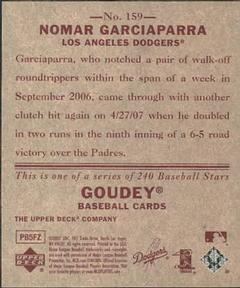 2007 Upper Deck Goudey - Red Backs #159 Nomar Garciaparra Back