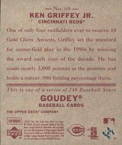 2007 Upper Deck Goudey - Red Backs #69 Ken Griffey Jr. Back