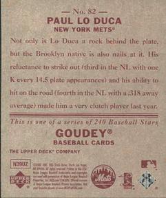 2007 Upper Deck Goudey - Red Backs #82 Paul Lo Duca Back
