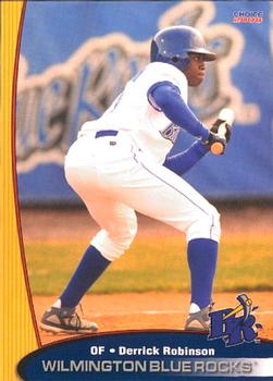 2008 Choice Wilmington Blue Rocks #21 Derrick Robinson Front