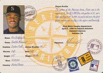 1997 Pinnacle - Passport to the Majors #2 Ken Griffey Jr. Front