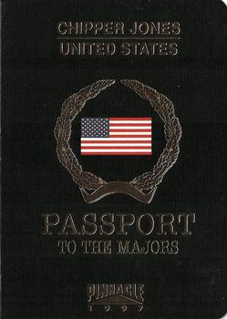 1997 Pinnacle - Passport to the Majors #8 Chipper Jones Front