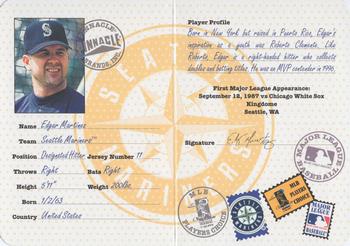 1997 Pinnacle - Passport to the Majors #10 Edgar Martinez Front
