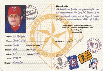 1997 Pinnacle - Passport to the Majors #12 Ivan Rodriguez Front