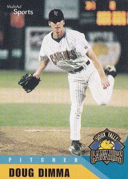 2002 MultiAd Sioux Falls Canaries #8 Doug Dimma Front