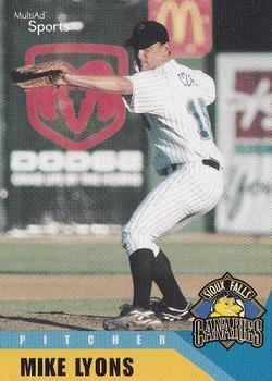 2002 MultiAd Sioux Falls Canaries #15 Mike Lyons Front