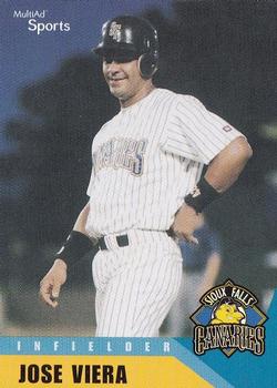 2002 MultiAd Sioux Falls Canaries #24 Jose Viera Front
