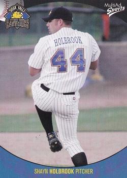 2003 MultiAd Sioux Falls Canaries #8 Shayn Holbrook Front