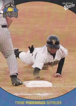 2003 MultiAd Sioux Falls Canaries #17 Tyrone Pendergrass Front