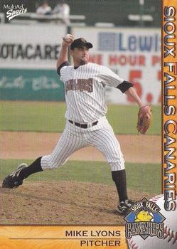 2004 MultiAd Sioux Falls Canaries #14 Mike Lyons Front