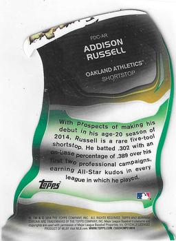 2014 Bowman Chrome - Fire Die Cut Refractors #FDC-AR Addison Russell Back