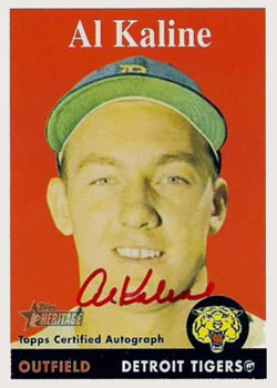 2007 Topps Heritage - Real One Autographs Red Ink #ROA-AK Al Kaline Front
