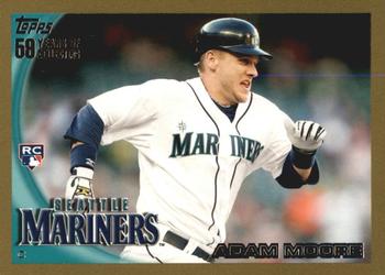 2010 Topps - Gold #33 Adam Moore Front