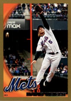 2010 Topps - Gold #60 David Wright Front