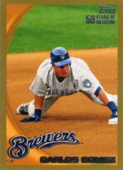 2010 Topps - Gold #116 Carlos Gomez Front