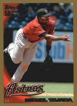 2010 Topps - Gold #160 Miguel Tejada Front
