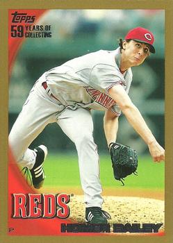 2010 Topps - Gold #262 Homer Bailey Front