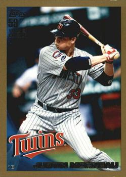 2010 Topps - Gold #360 Justin Morneau Front