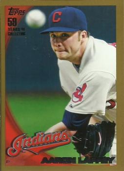2010 Topps - Gold #418 Aaron Laffey Front